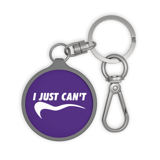 Purple I Just Can't Keyring Tag
