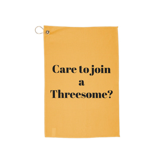 yellow Threesome Golf Towels