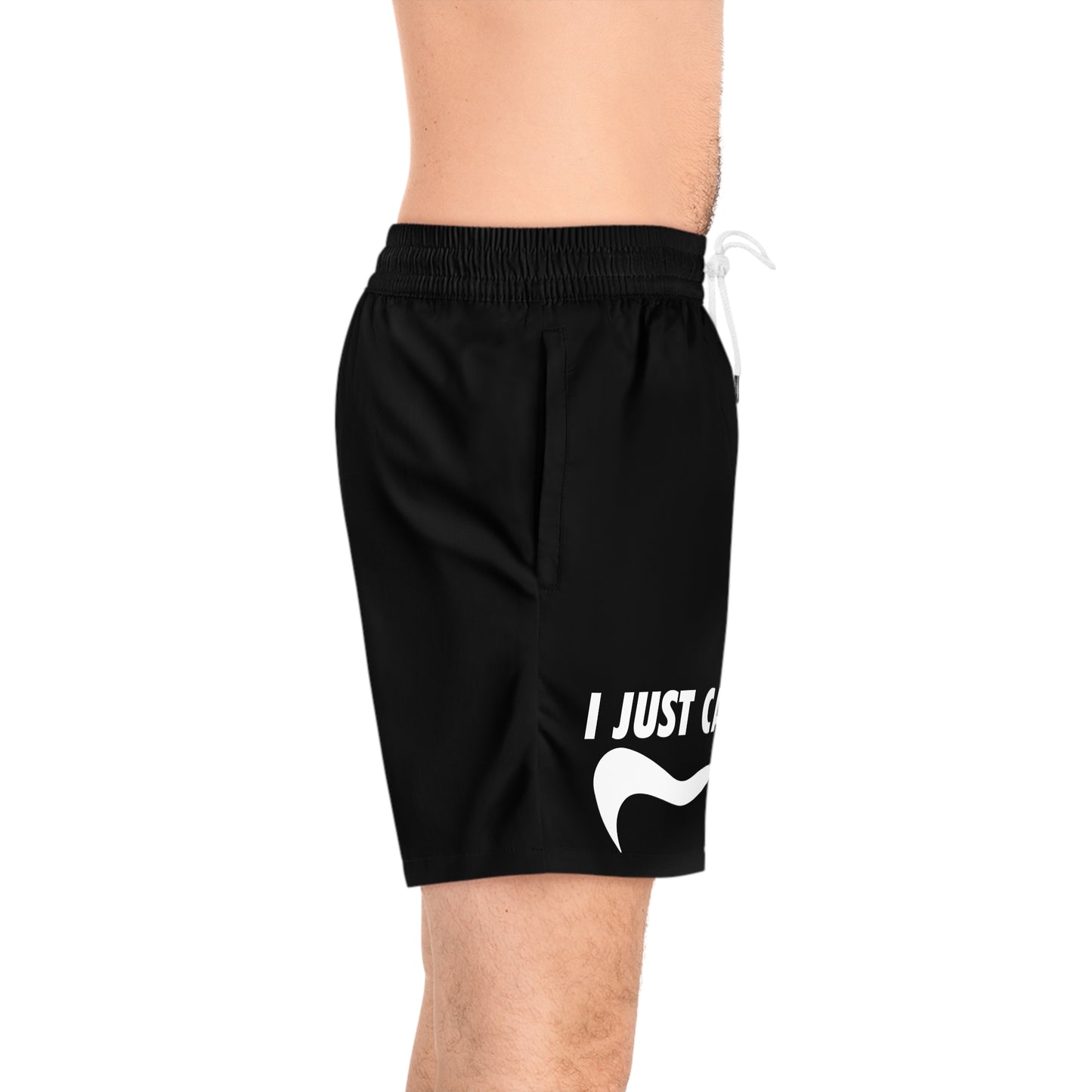 black I just can't Men's Mid-Length Swim Shorts