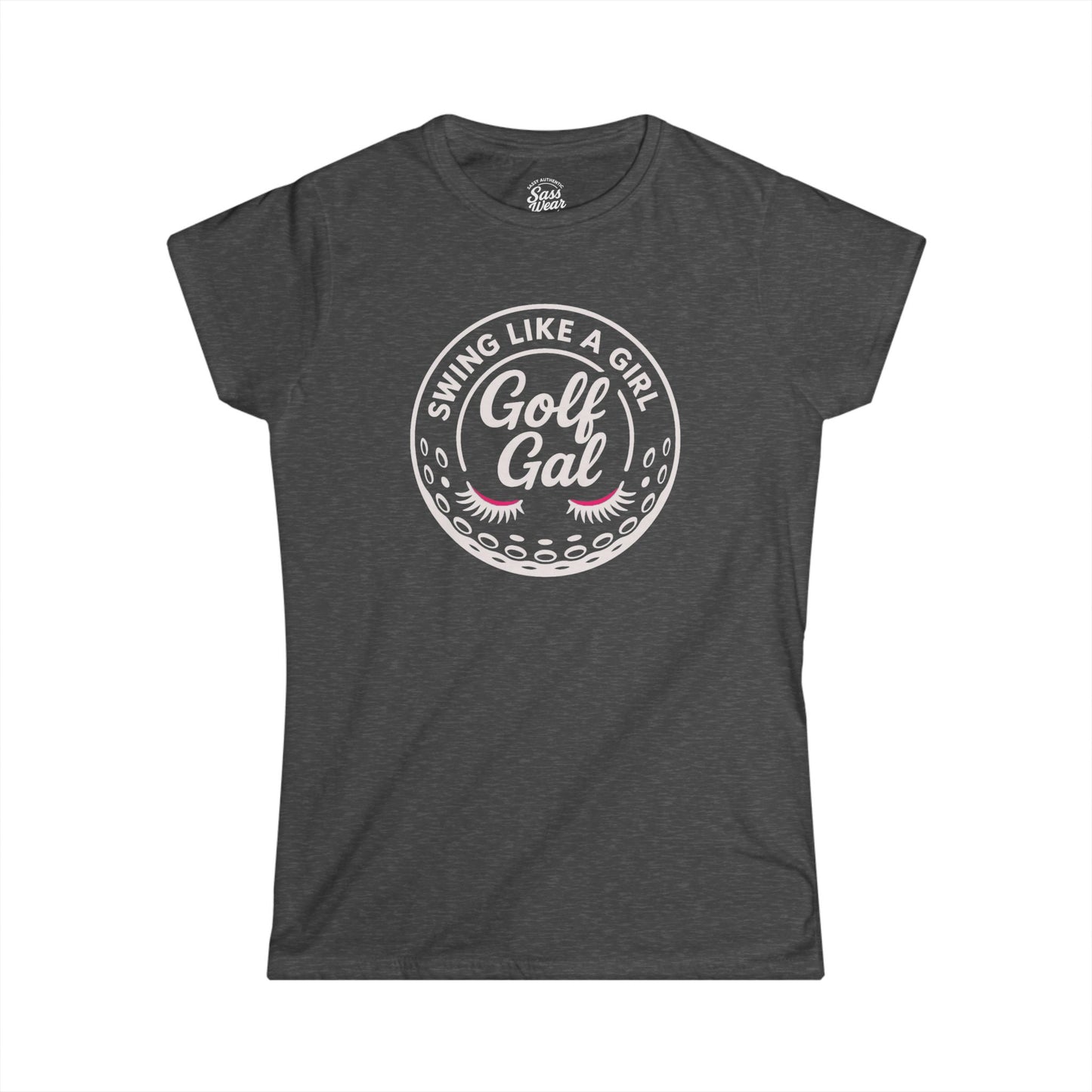 Golf Gal logo white Women's Softstyle Tee
