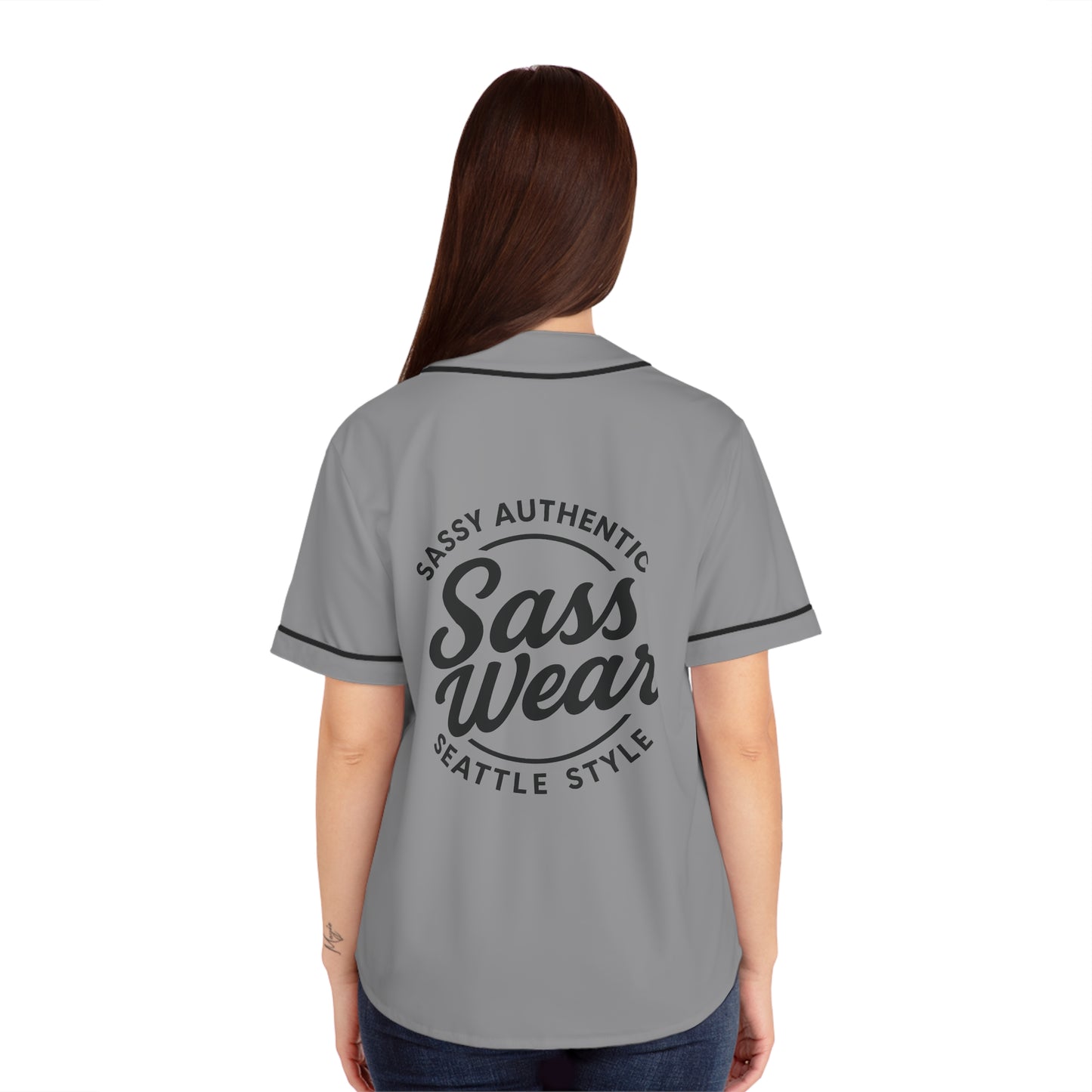 Gray Sass wear  Baseball Jersey