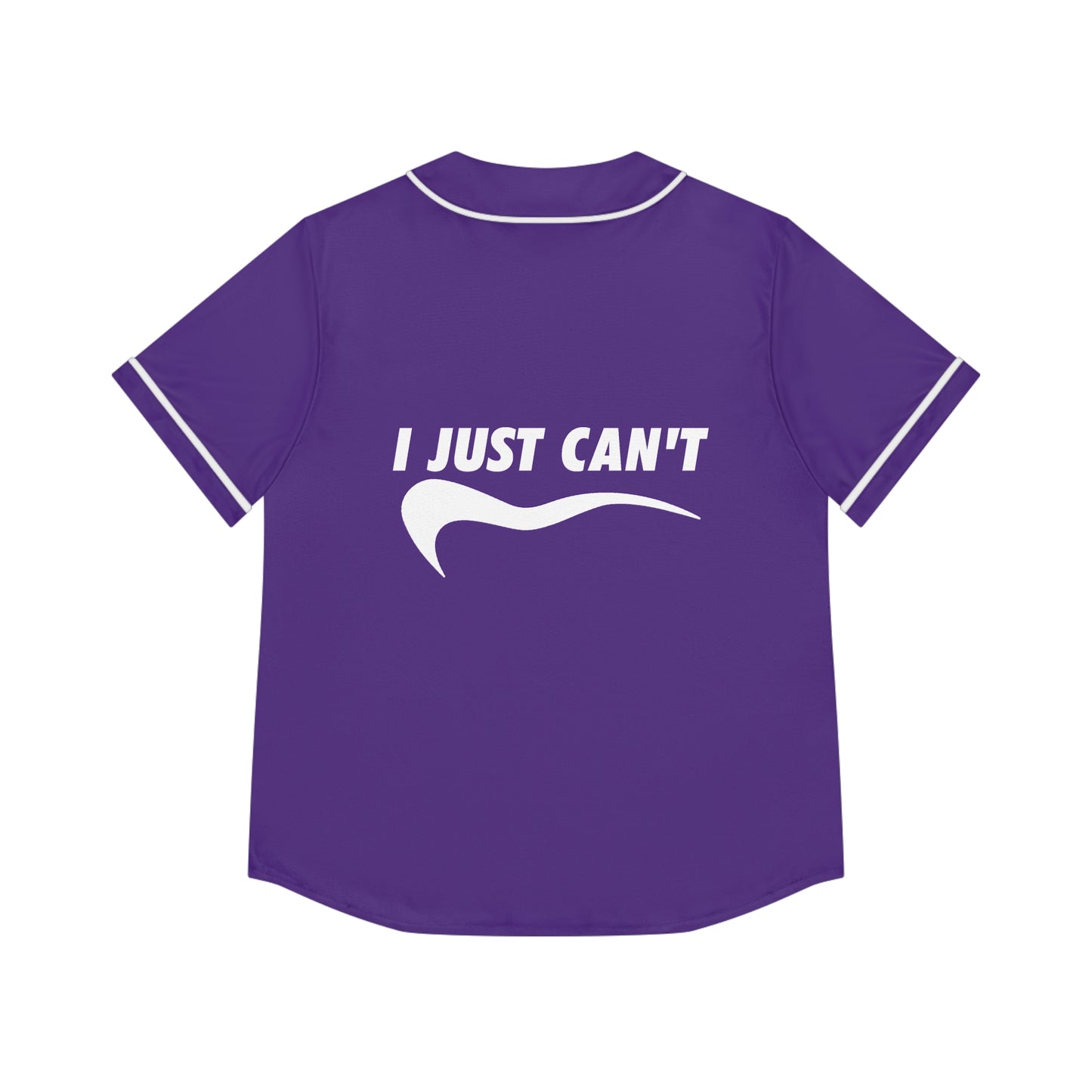 Copy of black I just can't Women's Baseball Jersey