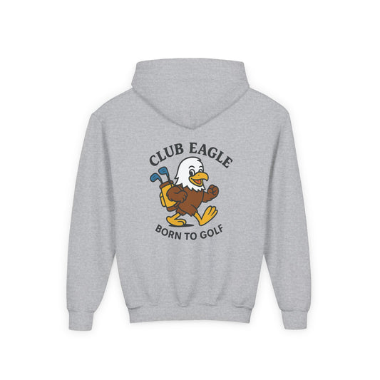 Club Eagle Born To Golf Youth Hoodie