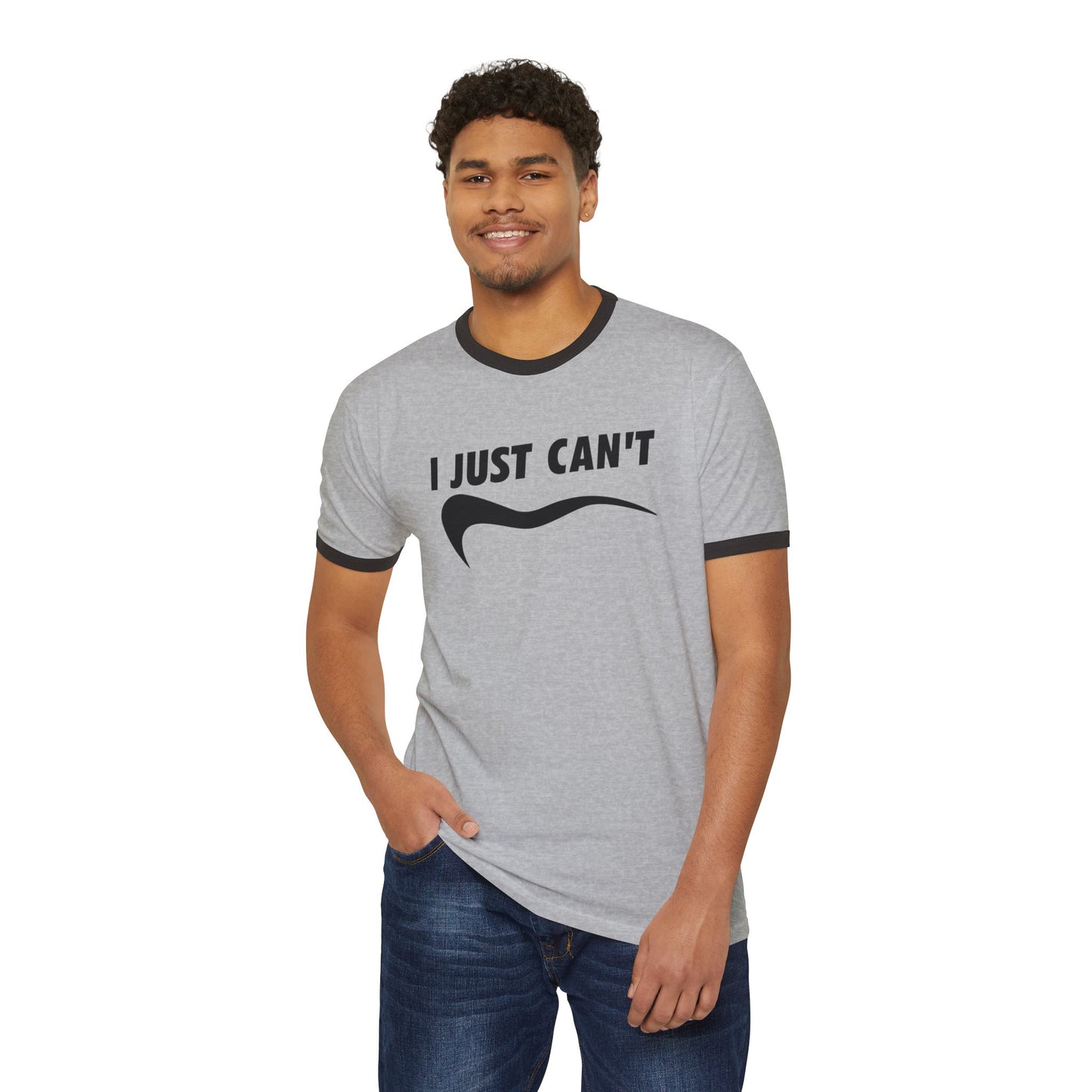I just cant Unisex Cotton Ringer T-Shirt