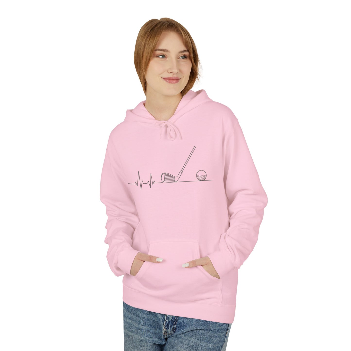 Golf Heartbeat Hoodie Hoodie