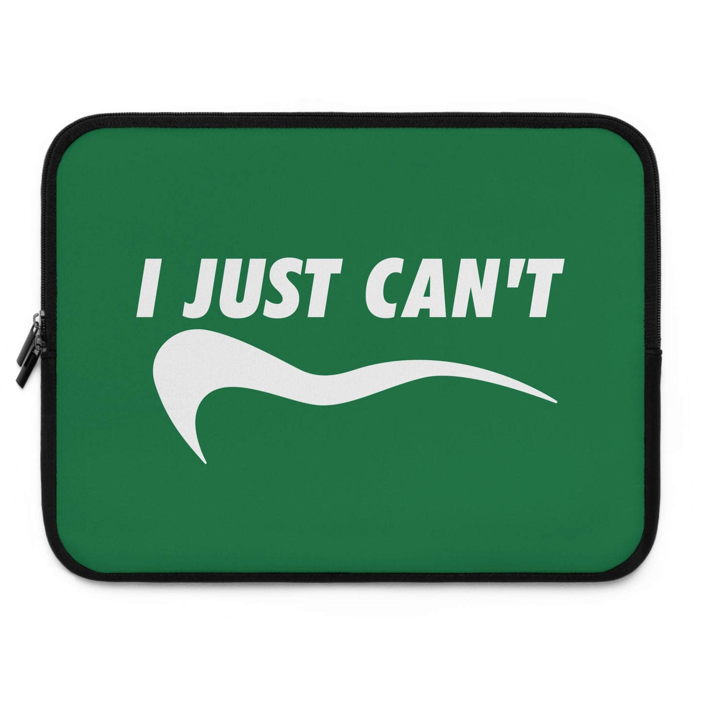 green with white i just can't Laptop Sleeve