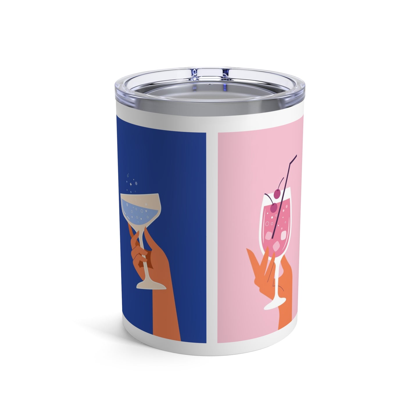 Retro hands holding glasses Whiskey/Wine Tumbler