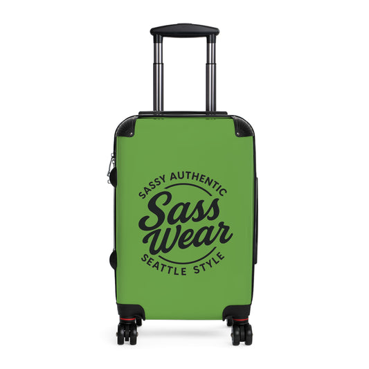 green Sass Gear Travel Suitcase