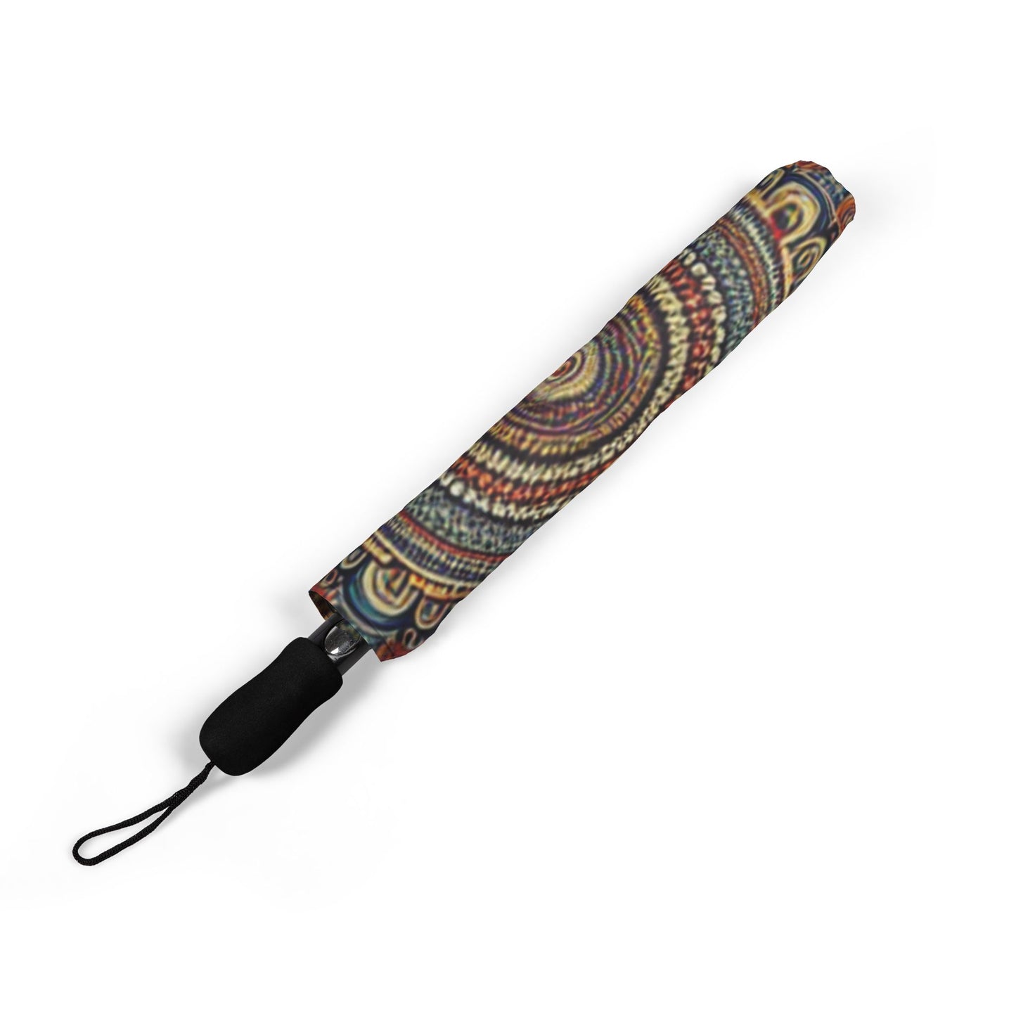 retro mandala Umbrella - Semi-Automatic Foldable Design