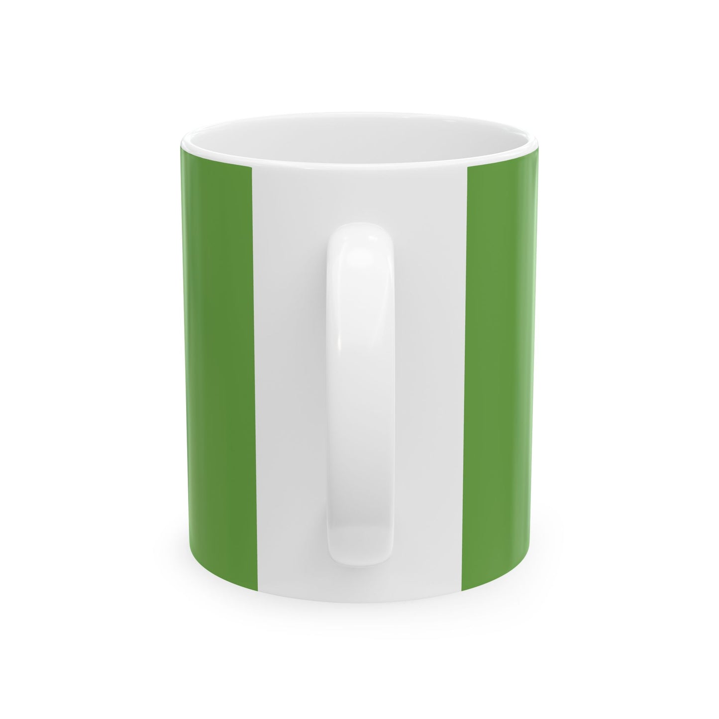 green smiley face Ceramic Coffee Mug