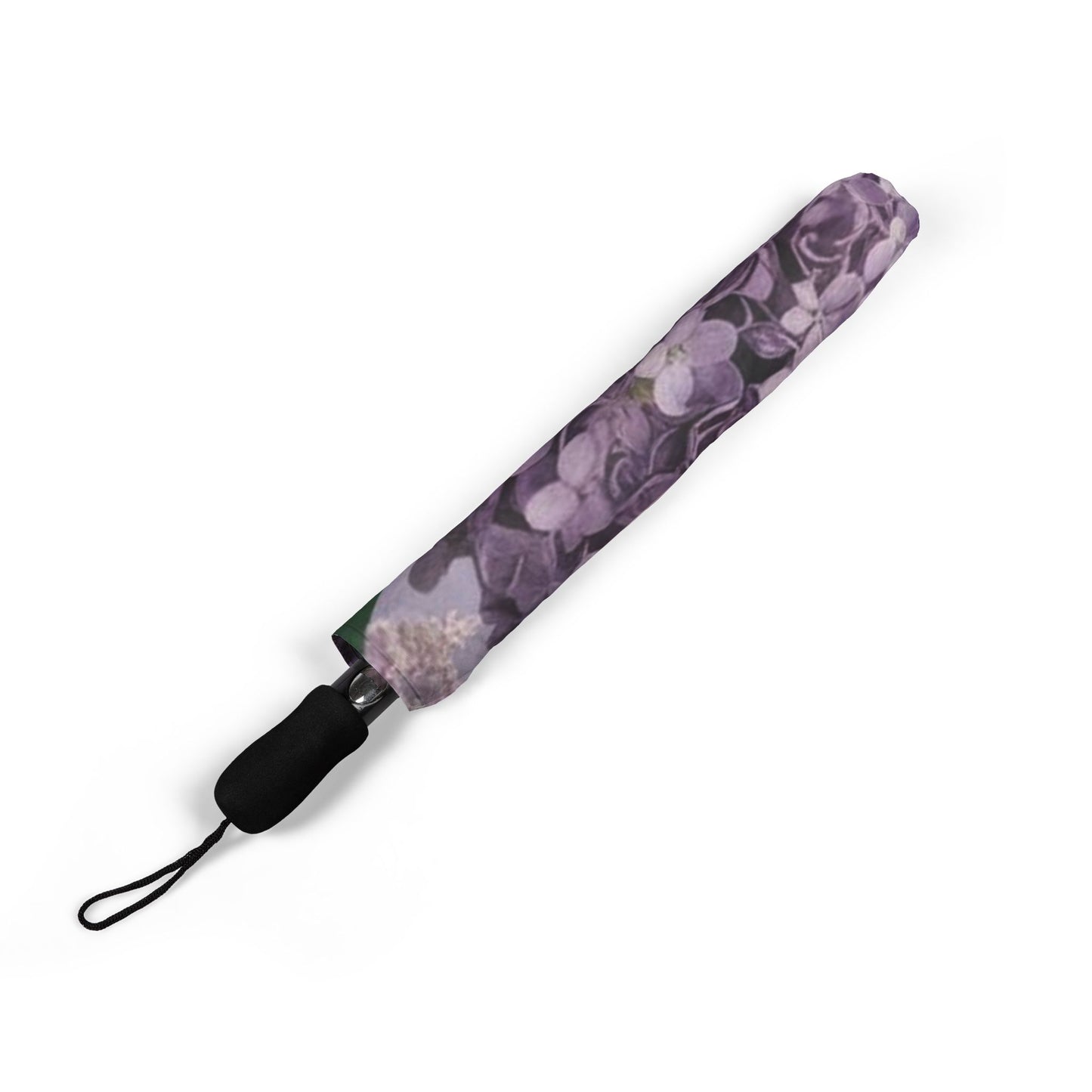 lilac flowers Umbrella - Semi-Automatic Foldable Design